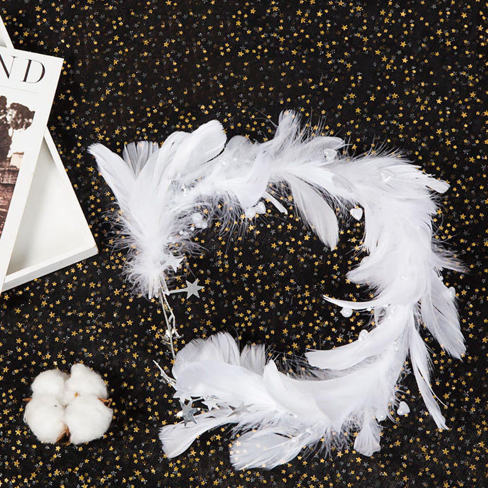 98cm Heart Shape Feather Fairy Cake Topper Birthday Party Wedding Decoration