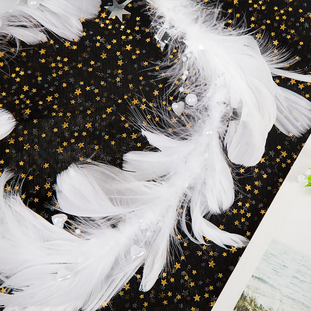 98cm Heart Shape Feather Fairy Cake Topper Birthday Party Wedding Decoration