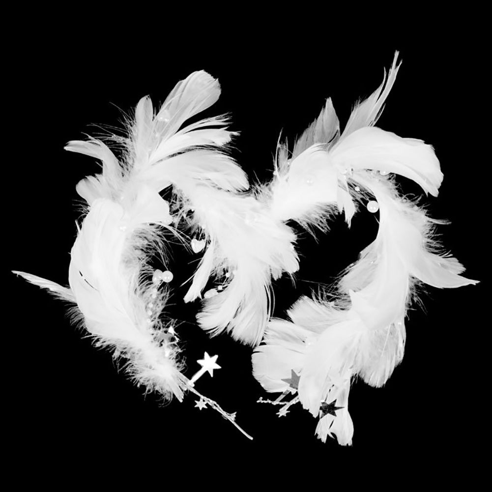 98cm Heart Shape Feather Fairy Cake Topper Birthday Party Wedding Decoration