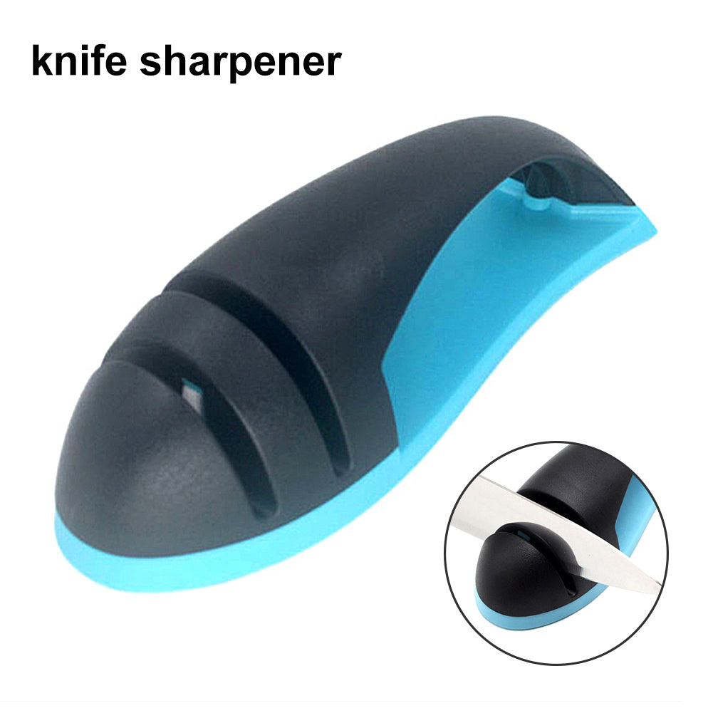 Creative Fish Shape 2 Stages Manual Knife Sharpener Household Kitchen Supply
