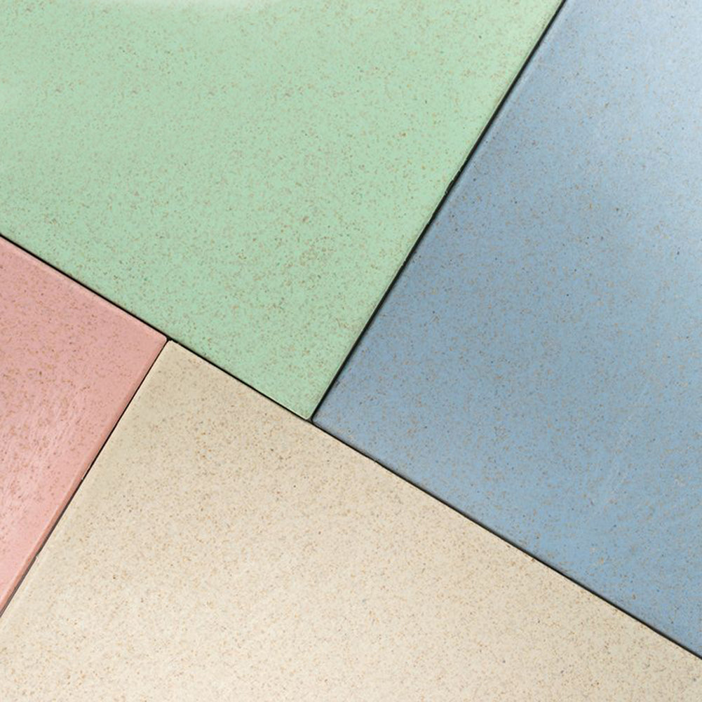 4Pcs Wheat Straw Non-slip Cutting Board Rectangle Chopping Block with Holder