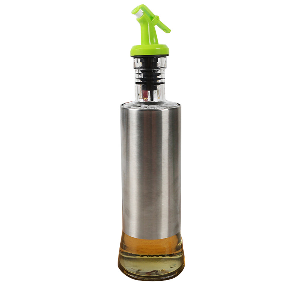 300ml Leakproof Stainless Steel Oil Vinegar Bottle Dispenser Cruet Kitchen Tool