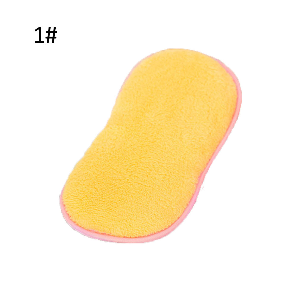 1/6Pcs Household Kitchen Cleaning Pad Dish Washing Cloth Sponge Scourer Brush