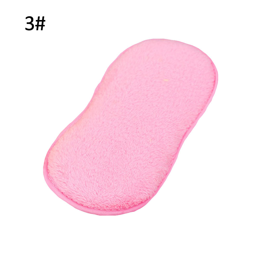 1/6Pcs Household Kitchen Cleaning Pad Dish Washing Cloth Sponge Scourer Brush