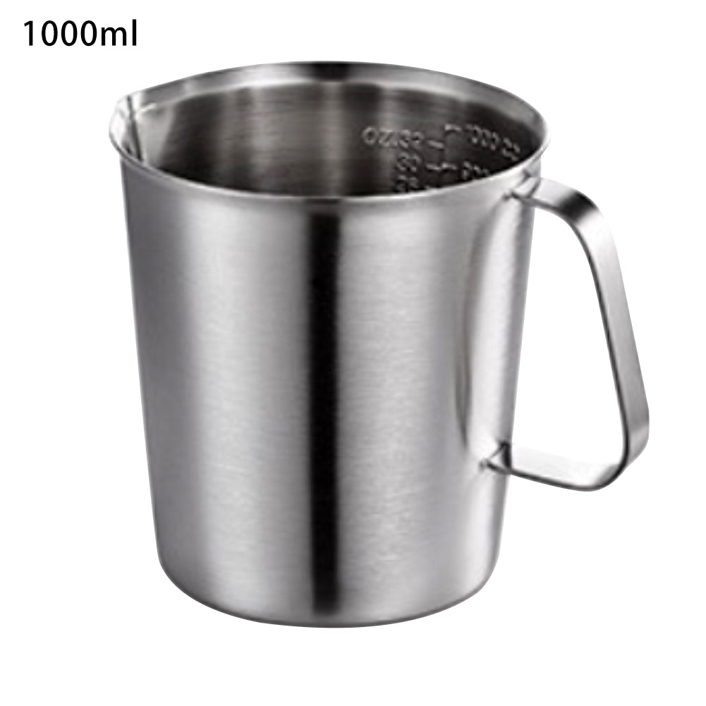 500/700/1000ml Stainless Steel Measuring Cup Milk Frothing Pitcher with Handle