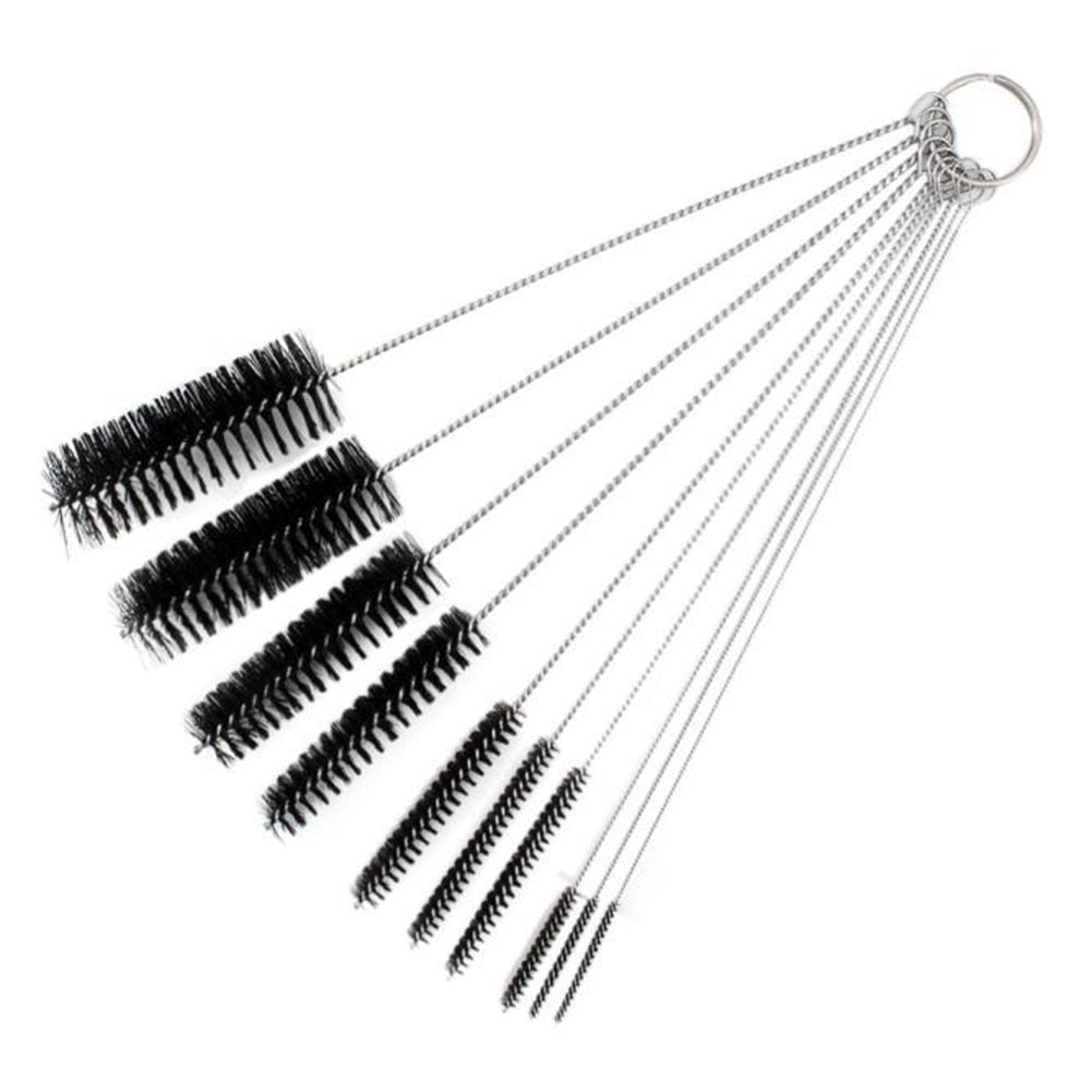 10Pcs Multifunctional Nylon Bristle Spray Brushes Kitchen Cleaner Cleaning Tools