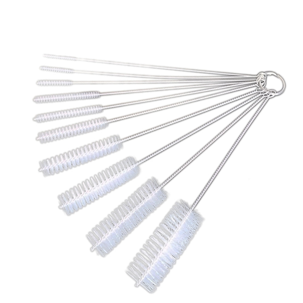 10Pcs Multifunctional Nylon Bristle Spray Brushes Kitchen Cleaner Cleaning Tools