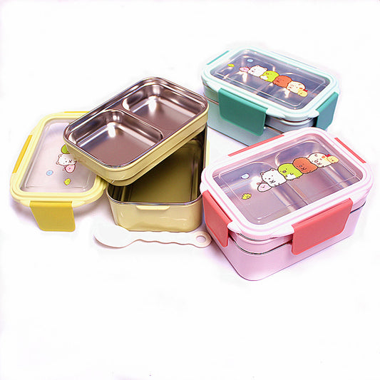 Dual/Single Layer Bento Lunch Box Stainless Steel Food Meal Storage Container