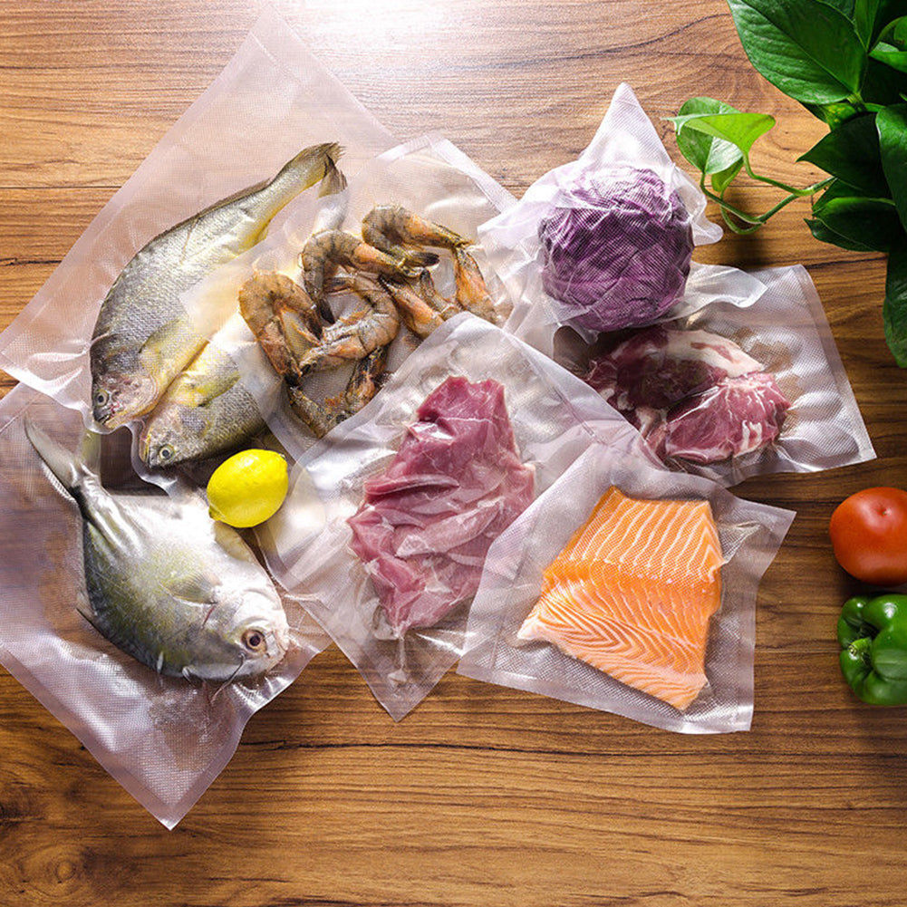 2Pcs 15/20/25cmx500cm Kitchen Vacuum Sealer Rolls Food Saving Seal Storage Bags