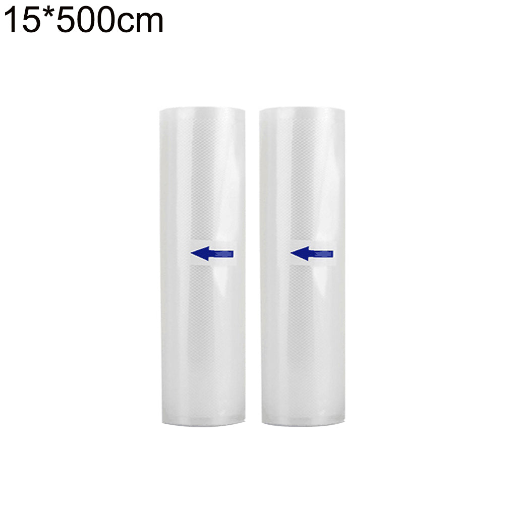 2Pcs 15/20/25cmx500cm Kitchen Vacuum Sealer Rolls Food Saving Seal Storage Bags