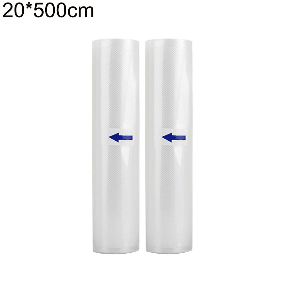 2Pcs 15/20/25cmx500cm Kitchen Vacuum Sealer Rolls Food Saving Seal Storage Bags