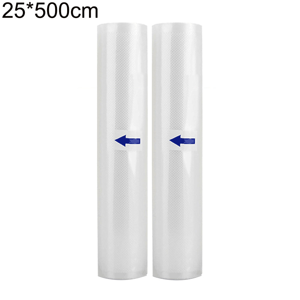 2Pcs 15/20/25cmx500cm Kitchen Vacuum Sealer Rolls Food Saving Seal Storage Bags