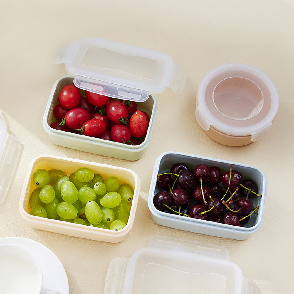Round/Rectangle Kitchen Organizer Food Storage Container Seal Crisper Lunch Box