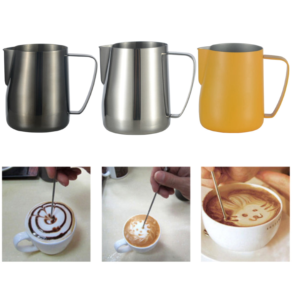 350ML Stainless Steel DIY Coffee Cappuccino Latte Milk Frothing Pitcher Cup
