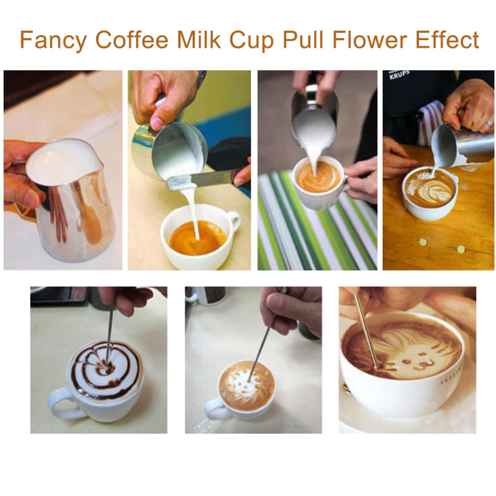 350ML Stainless Steel DIY Coffee Cappuccino Latte Milk Frothing Pitcher Cup