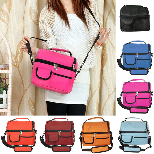 Waterproof Double Insulated Cooler Food Bag Travel Baby Bottle Breast Milk Pouch