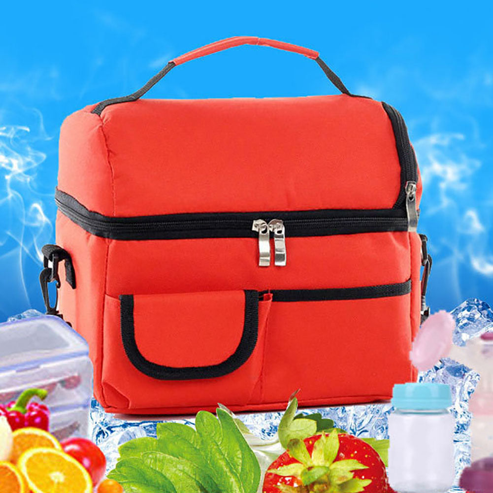 Waterproof Double Insulated Cooler Food Bag Travel Baby Bottle Breast Milk Pouch