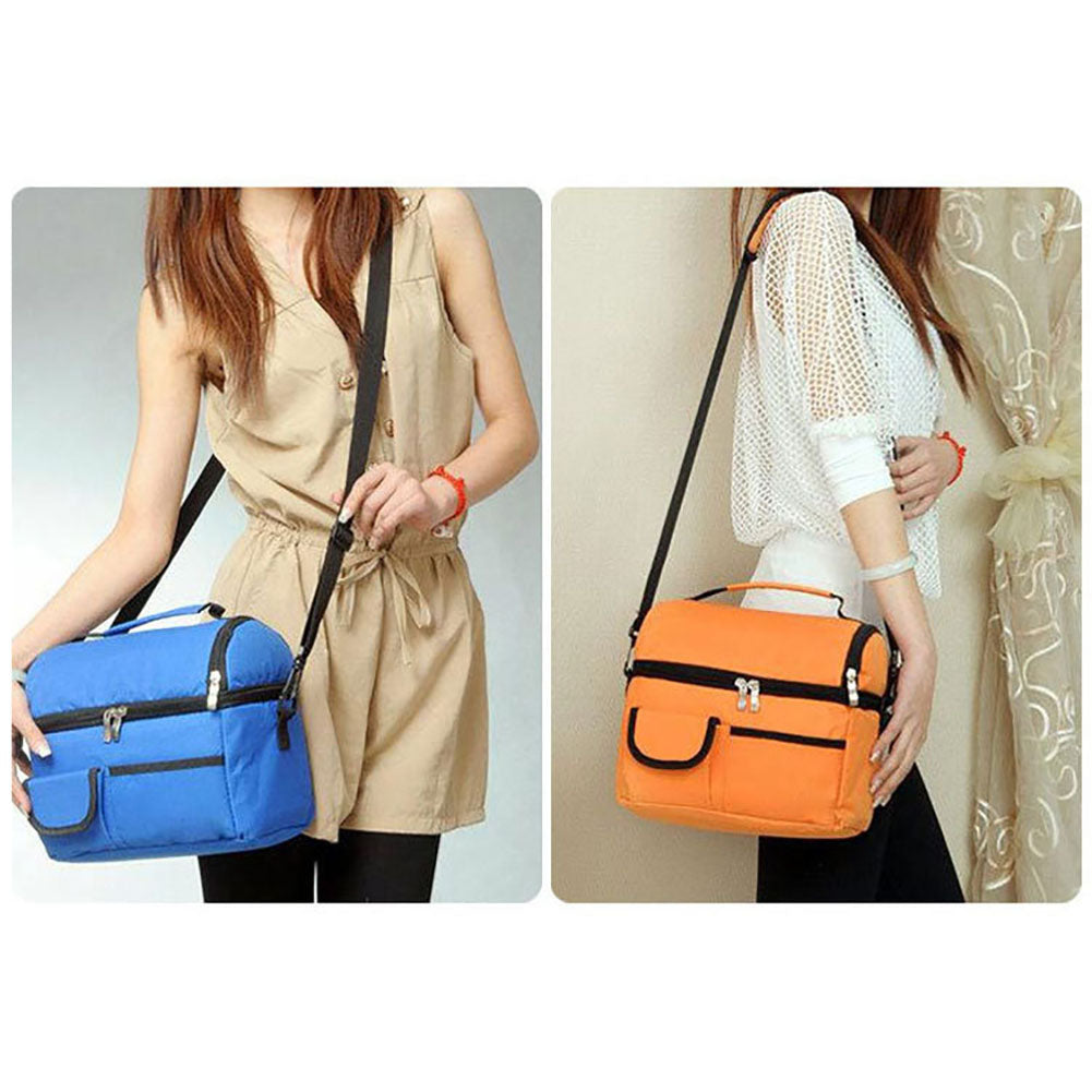 Waterproof Double Insulated Cooler Food Bag Travel Baby Bottle Breast Milk Pouch