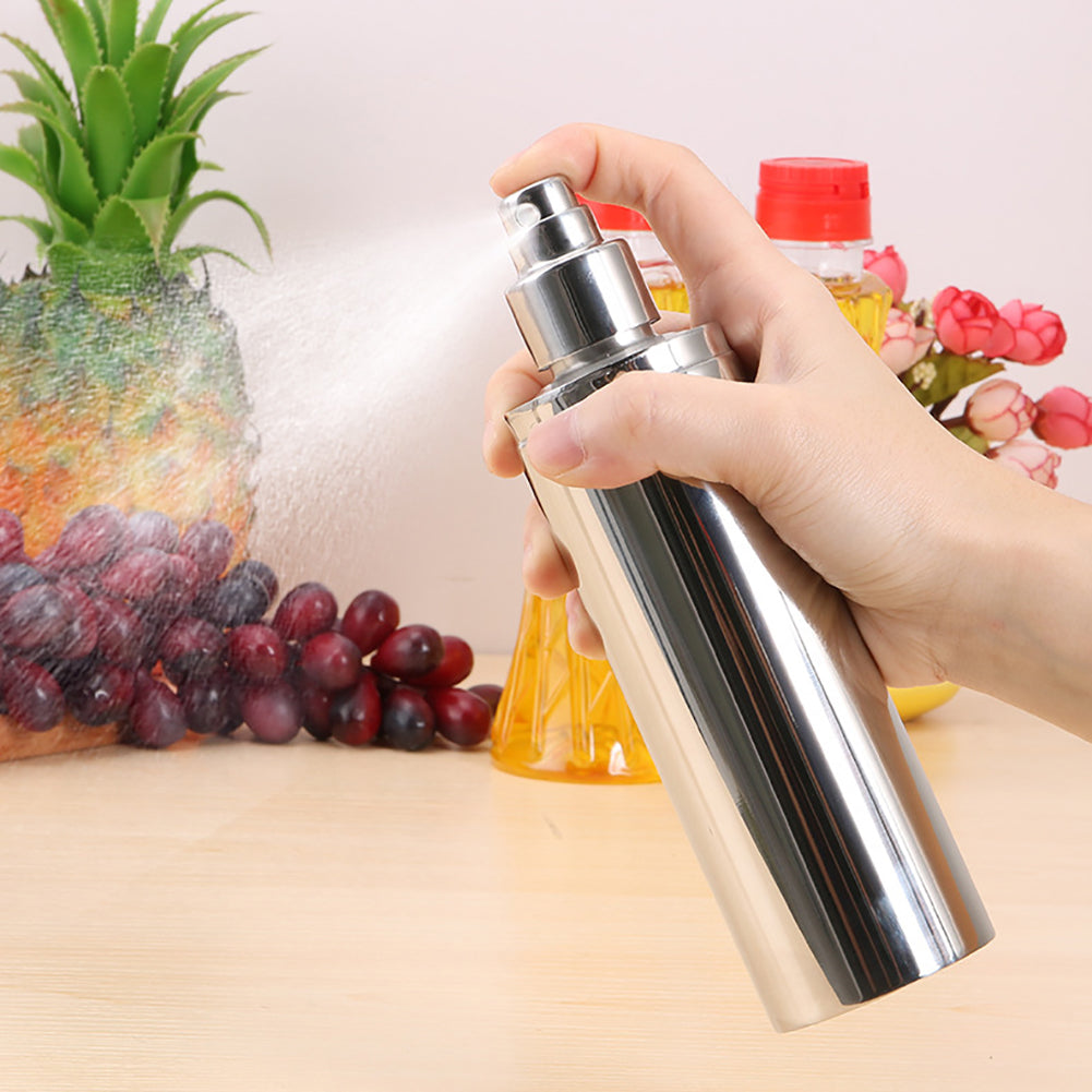 Stainless Steel Oil Bottle Sprayer Kitchen Picnic Barbecue Jar Sauce Injector