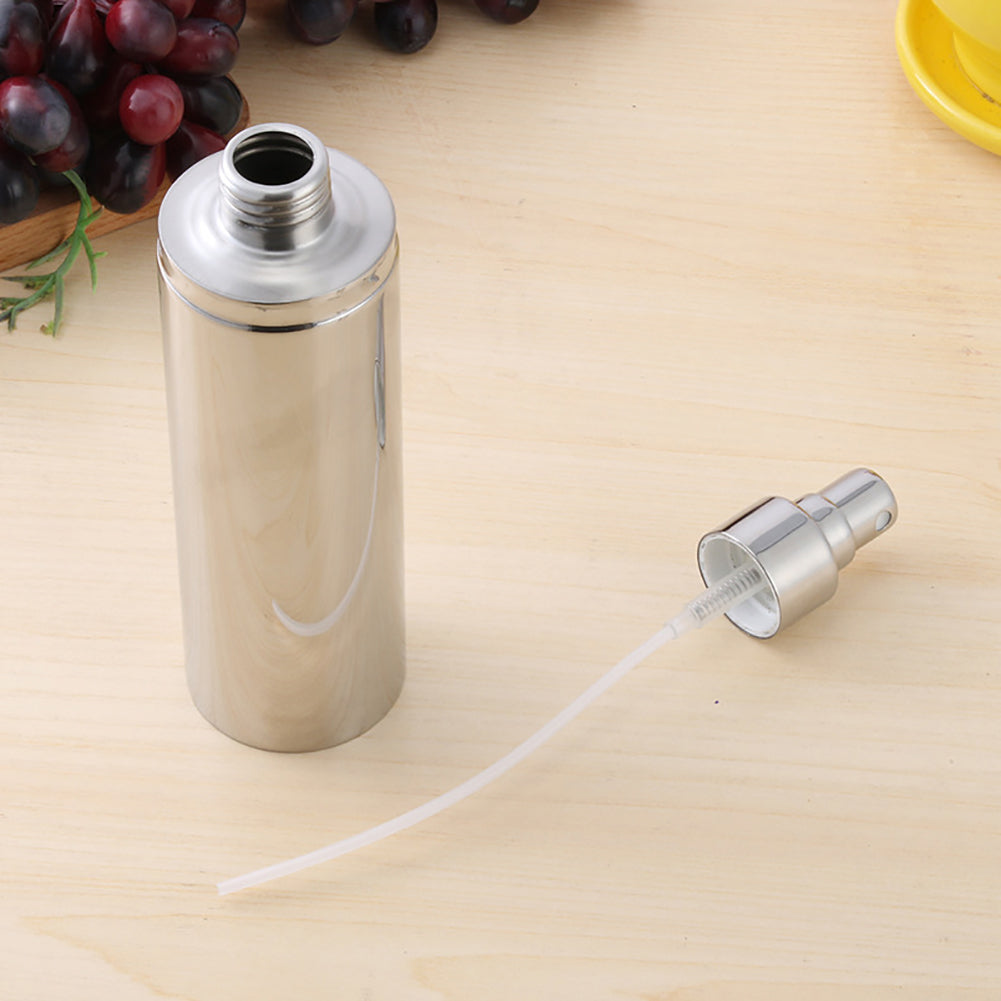 Stainless Steel Oil Bottle Sprayer Kitchen Picnic Barbecue Jar Sauce Injector