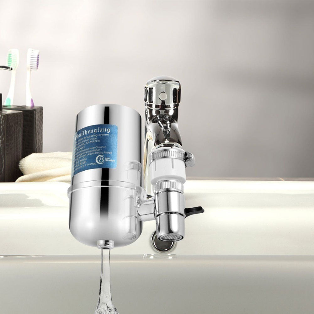 Tap Faucet Water Filter Purifier System Kitchen Mount Cleaner Home Cleaning Tool