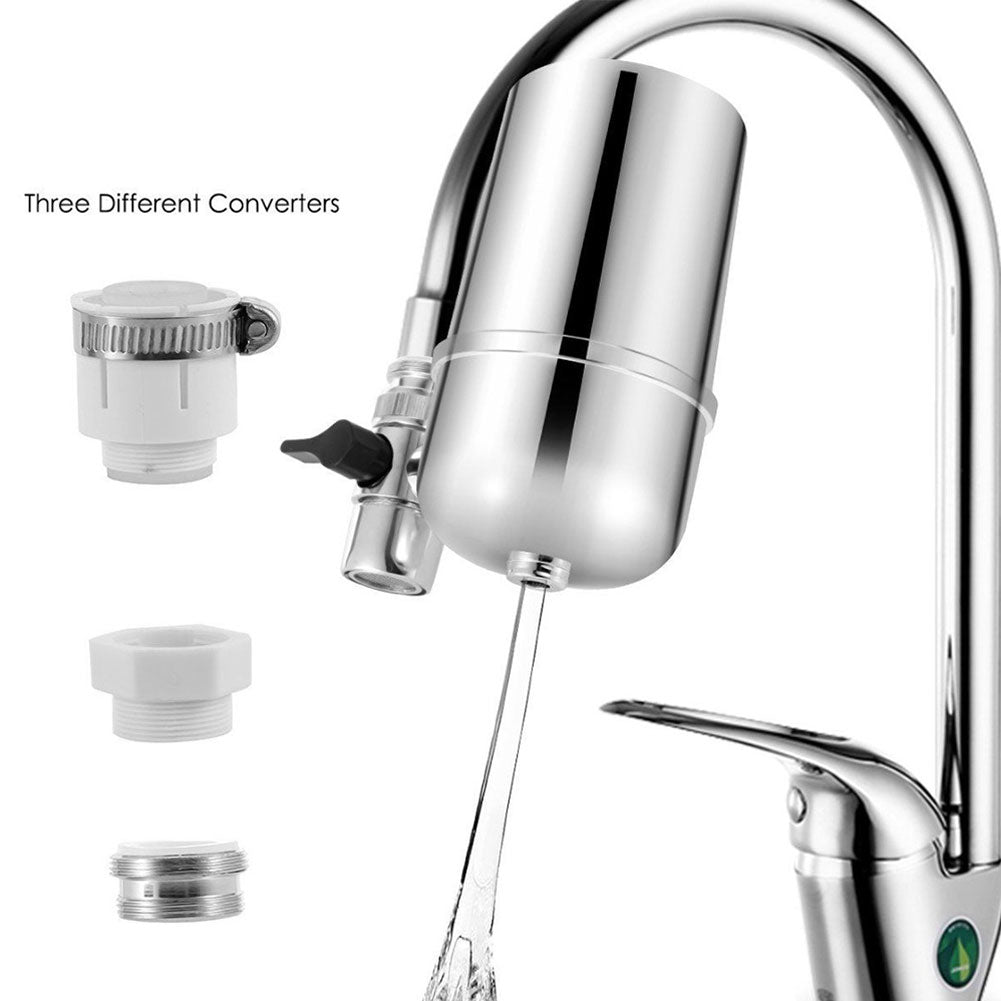 Tap Faucet Water Filter Purifier System Kitchen Mount Cleaner Home Cleaning Tool