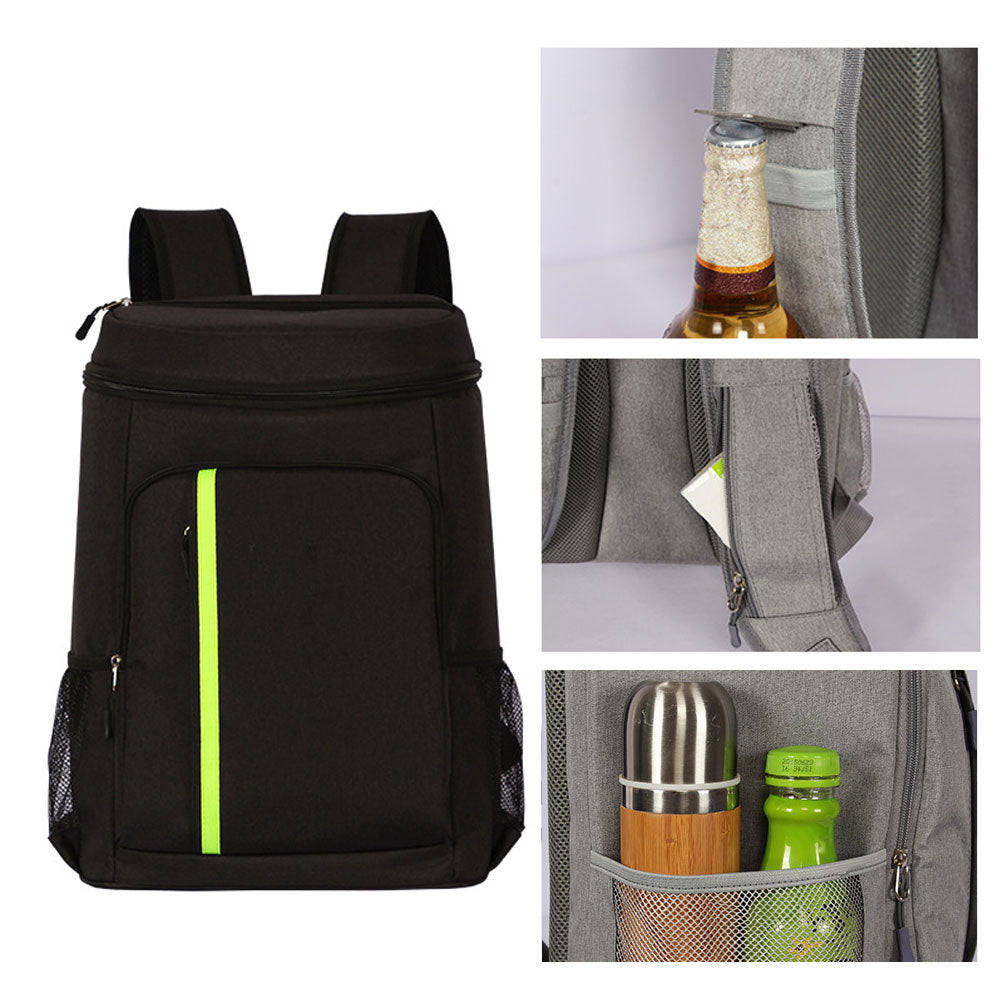 32.8L Food Drink Beer Insulation Backpack Travel Picnic Lunch Thermal Cooler Bag