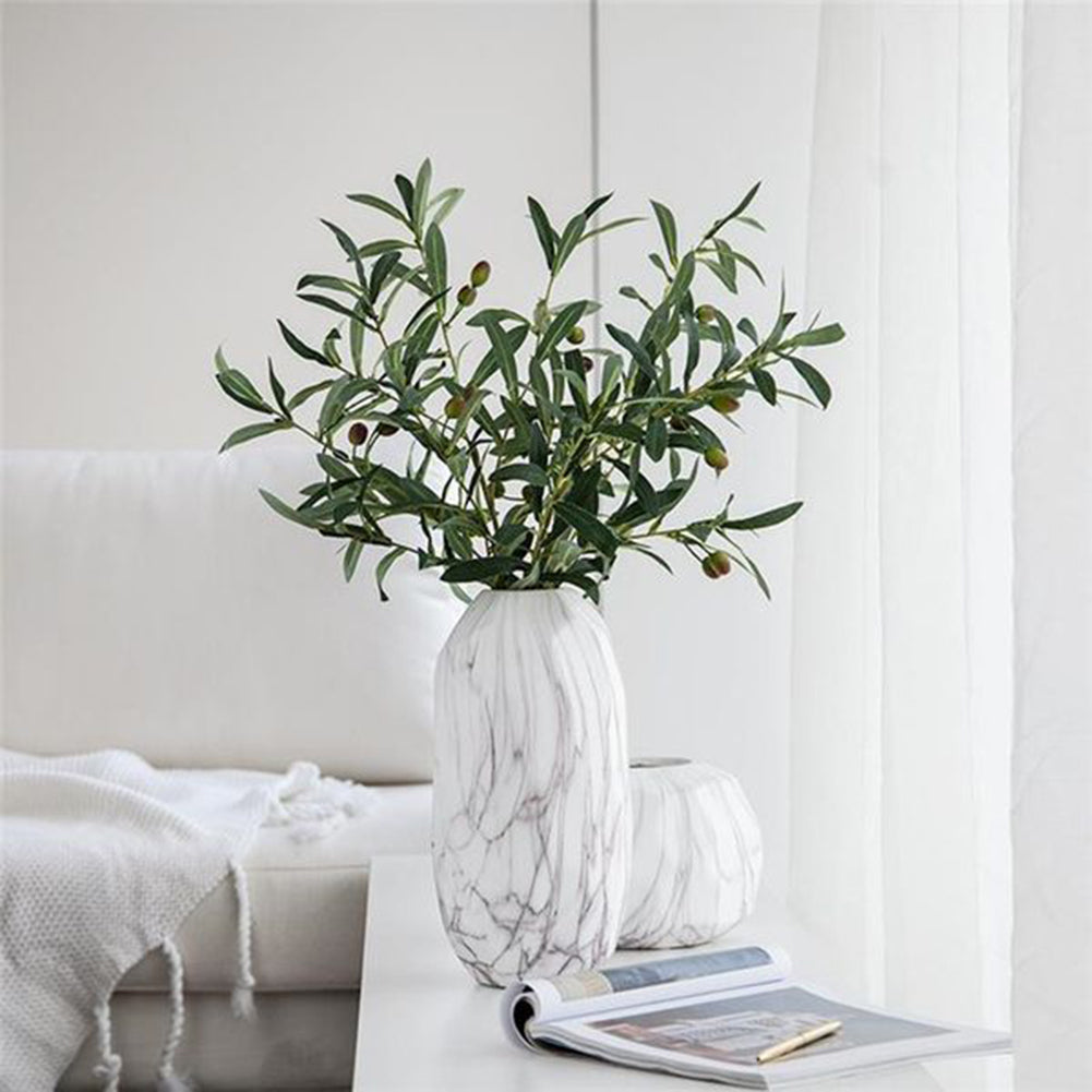 1Pc Artificial Olive Branch with Fruits Fake Plant Home Decor Photography Props