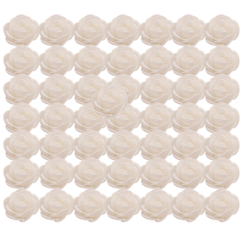 50Pcs Mini 3.5cm Foam Roses Artificial Flower Wedding Bride Bouquet Party Decor