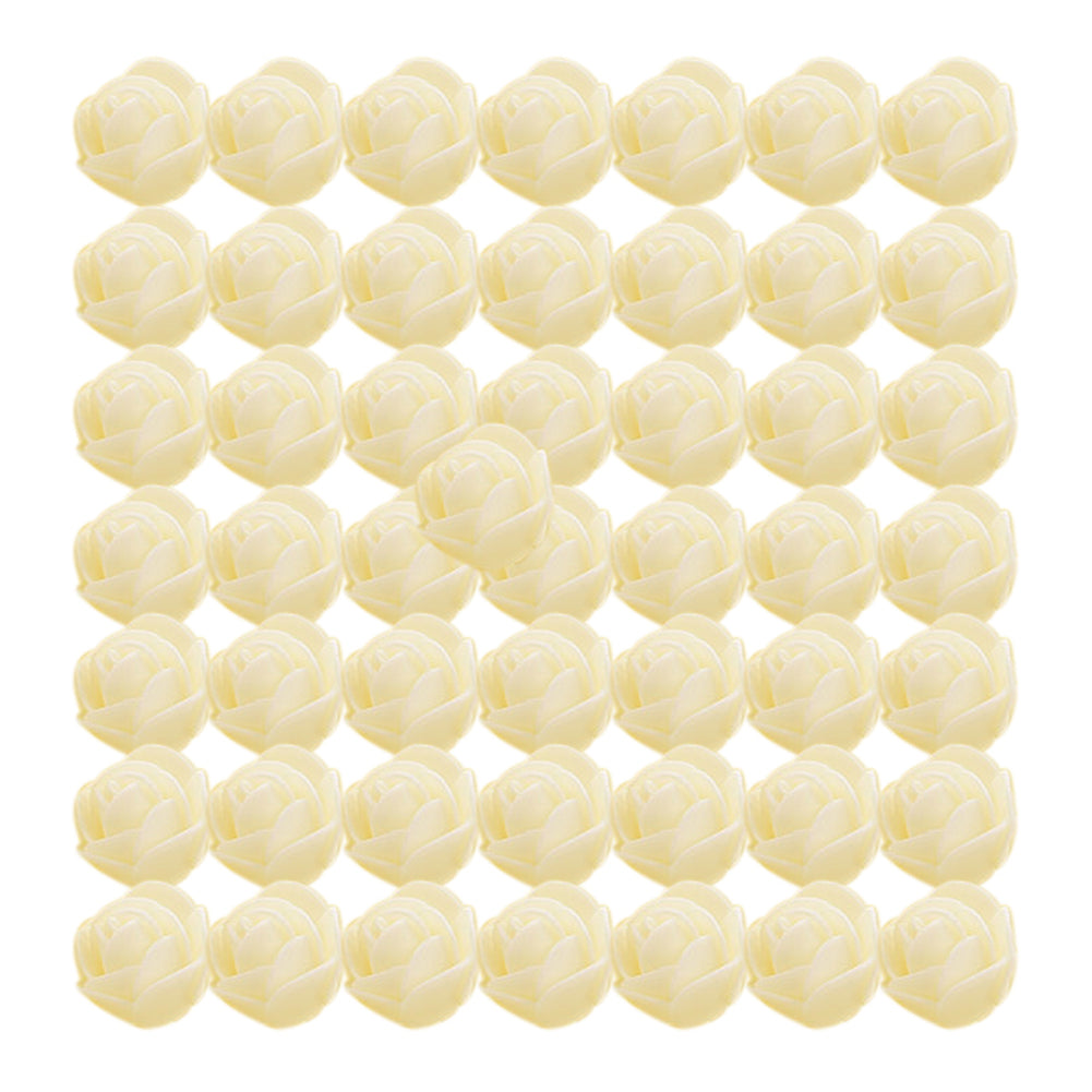 50Pcs Mini 3.5cm Foam Roses Artificial Flower Wedding Bride Bouquet Party Decor