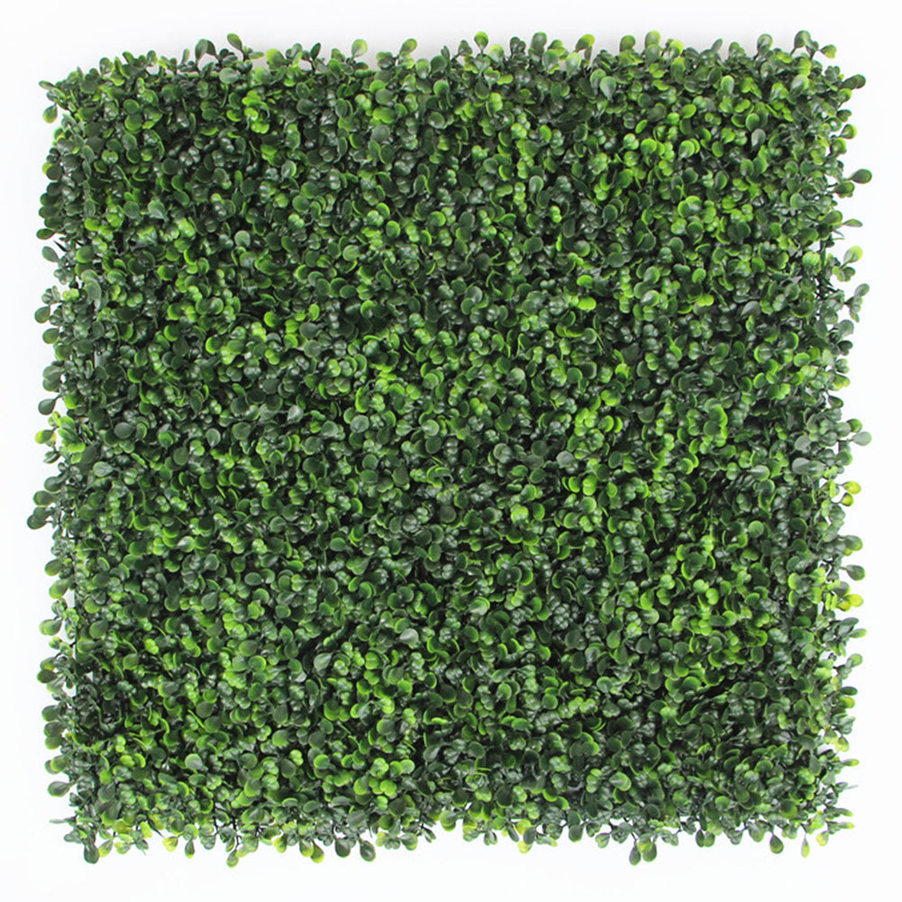 50x50cm Artificial Milan Leaf Grass Fence Lawn Fake Wall Plate Home Decoration