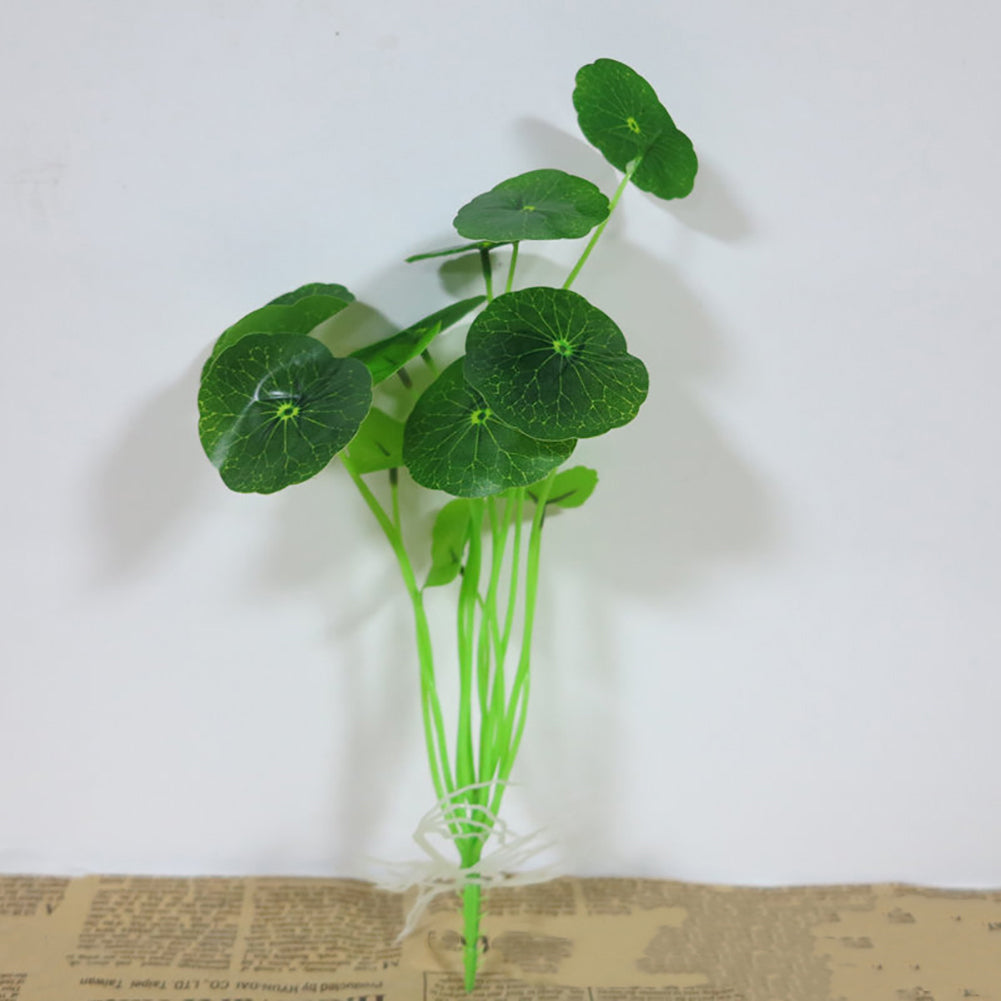 Artificial Foliage Plant Lotus Leaf Office Home Garden Fish Tank Decoration