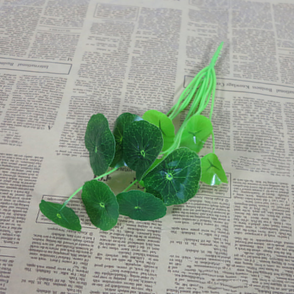 Artificial Foliage Plant Lotus Leaf Office Home Garden Fish Tank Decoration