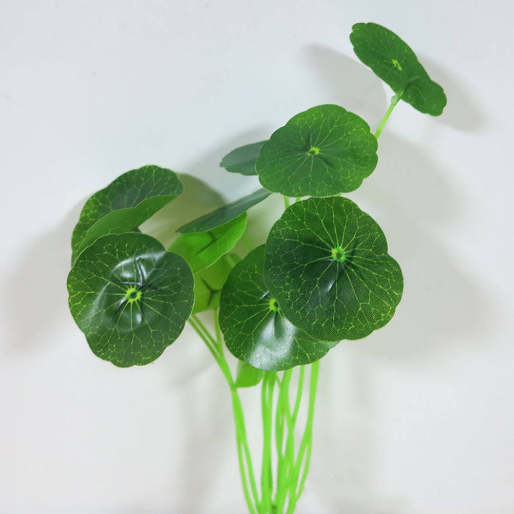 Artificial Foliage Plant Lotus Leaf Office Home Garden Fish Tank Decoration