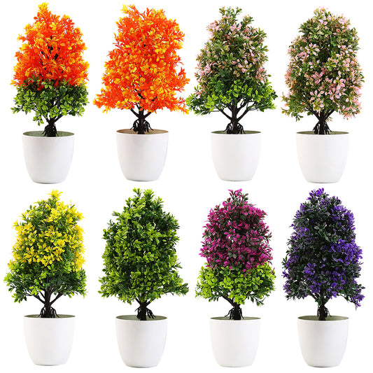 1Pc Potted Artificial Tree Plant Bonsai Stage Garden Wedding Home Party Decor