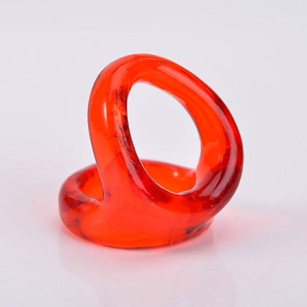 Soft Flexible Men Delay Ejaculation Double Cock Ring Penis Lock Adult Sex Toy