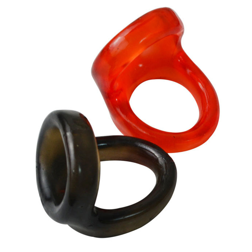 Soft Flexible Men Delay Ejaculation Double Cock Ring Penis Lock Adult Sex Toy