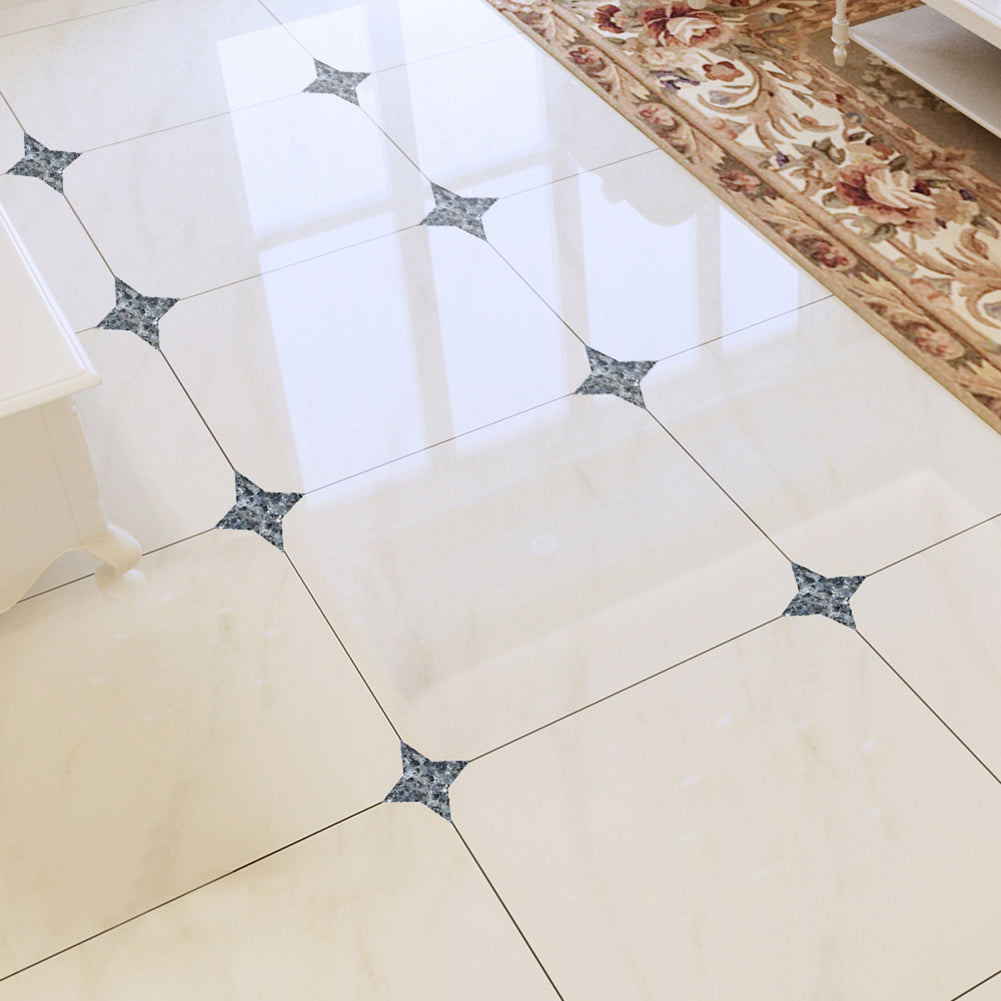 10Pcs Star Shaped Marble Style DIY Diagonal Corner Tile Decal Sticker Home Decor