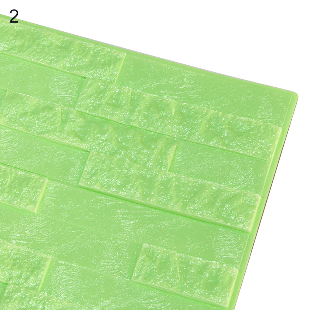 Creative Living Room Decor 3D PE Foam Embossed Brick Stone Wall Sticker Decal