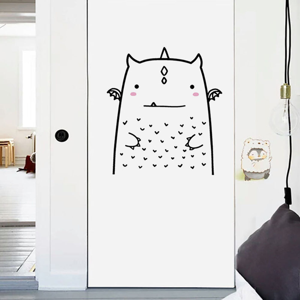 Cute Bear Cat Animal Removable DIY Wall Sticker Door Fridge Window Decal Decor