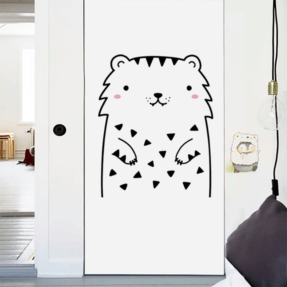 Cute Bear Cat Animal Removable DIY Wall Sticker Door Fridge Window Decal Decor