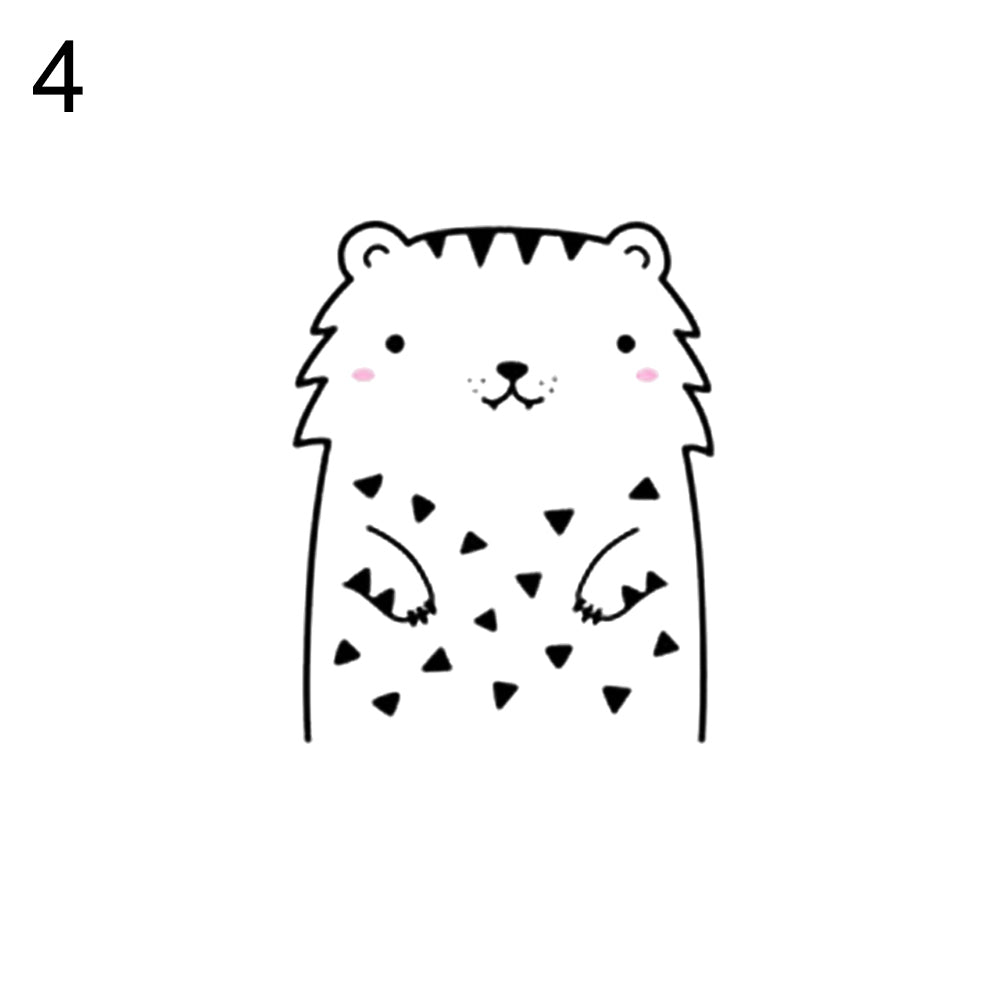 Cute Bear Cat Animal Removable DIY Wall Sticker Door Fridge Window Decal Decor