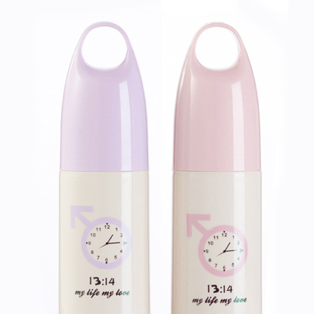 Portable Clock Pattern Toothbrush Toothpaste Holder Cup Anti-dust Storage Box
