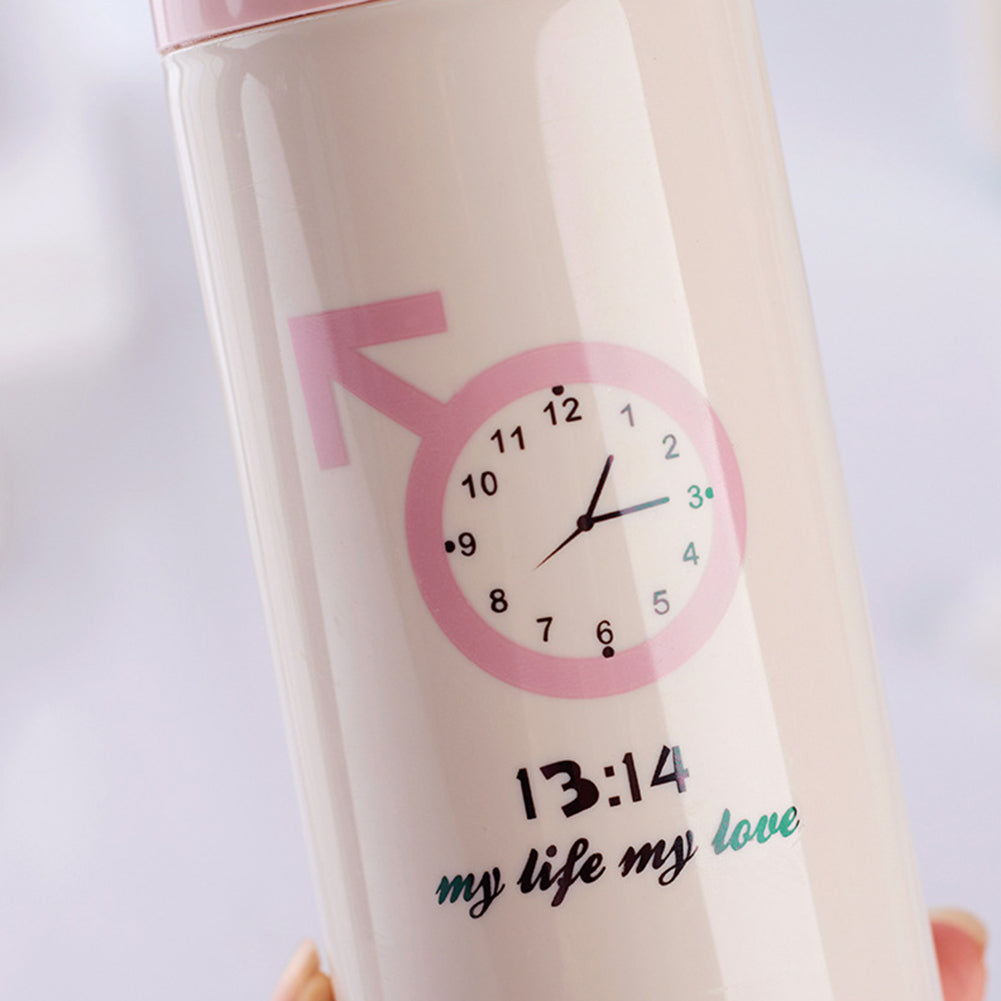 Portable Clock Pattern Toothbrush Toothpaste Holder Cup Anti-dust Storage Box