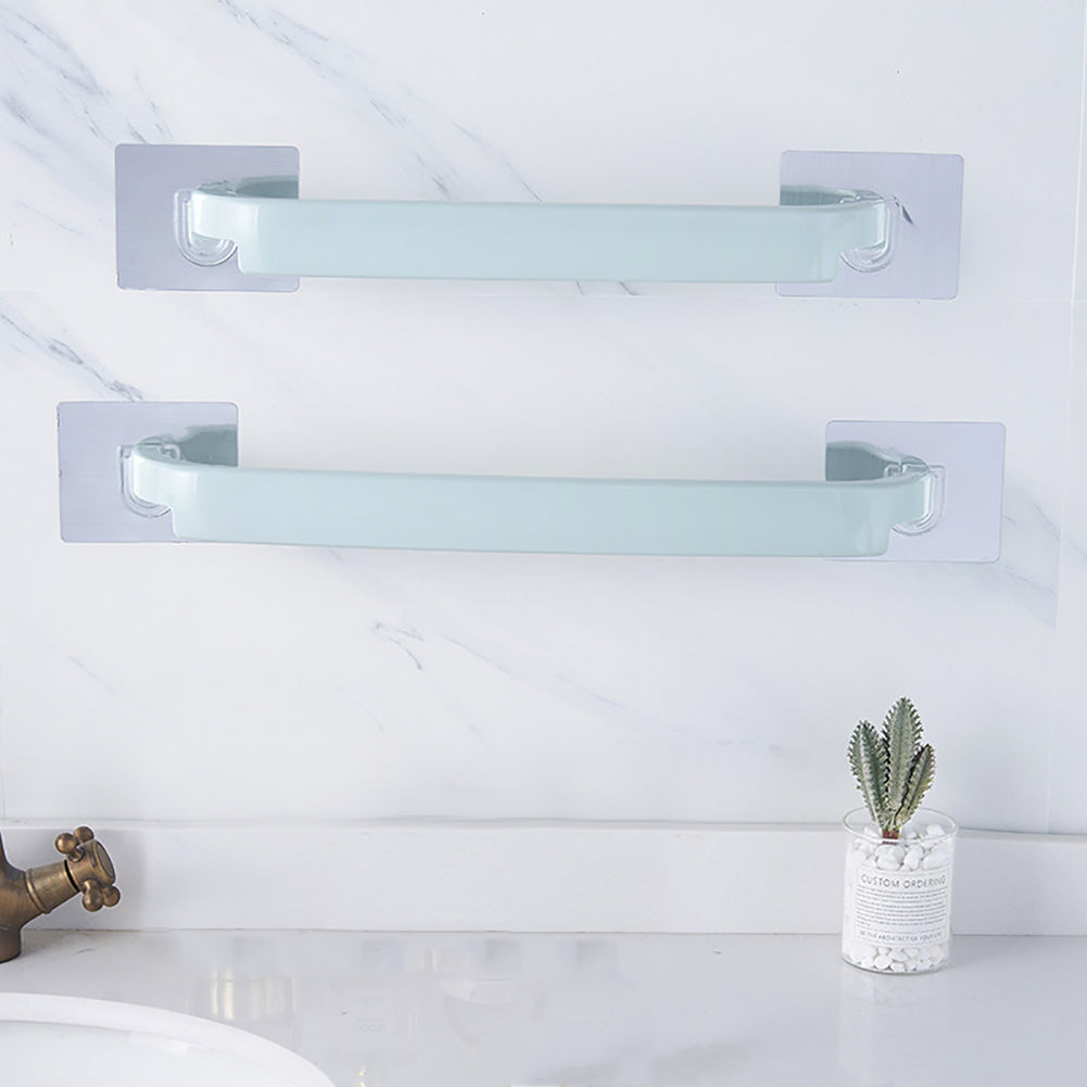 Adhesive Single Bar Washing Cloth Towel Rack Storage Holder Home Bathroom Hanger