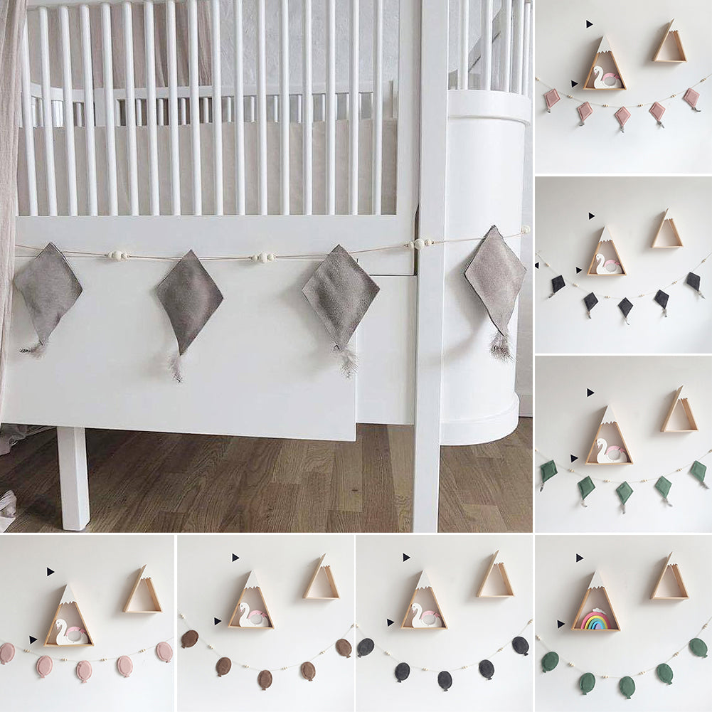 Rhombus Balloon Wall Hanging Bunting Banner Ornament Kids Room Party Decoration