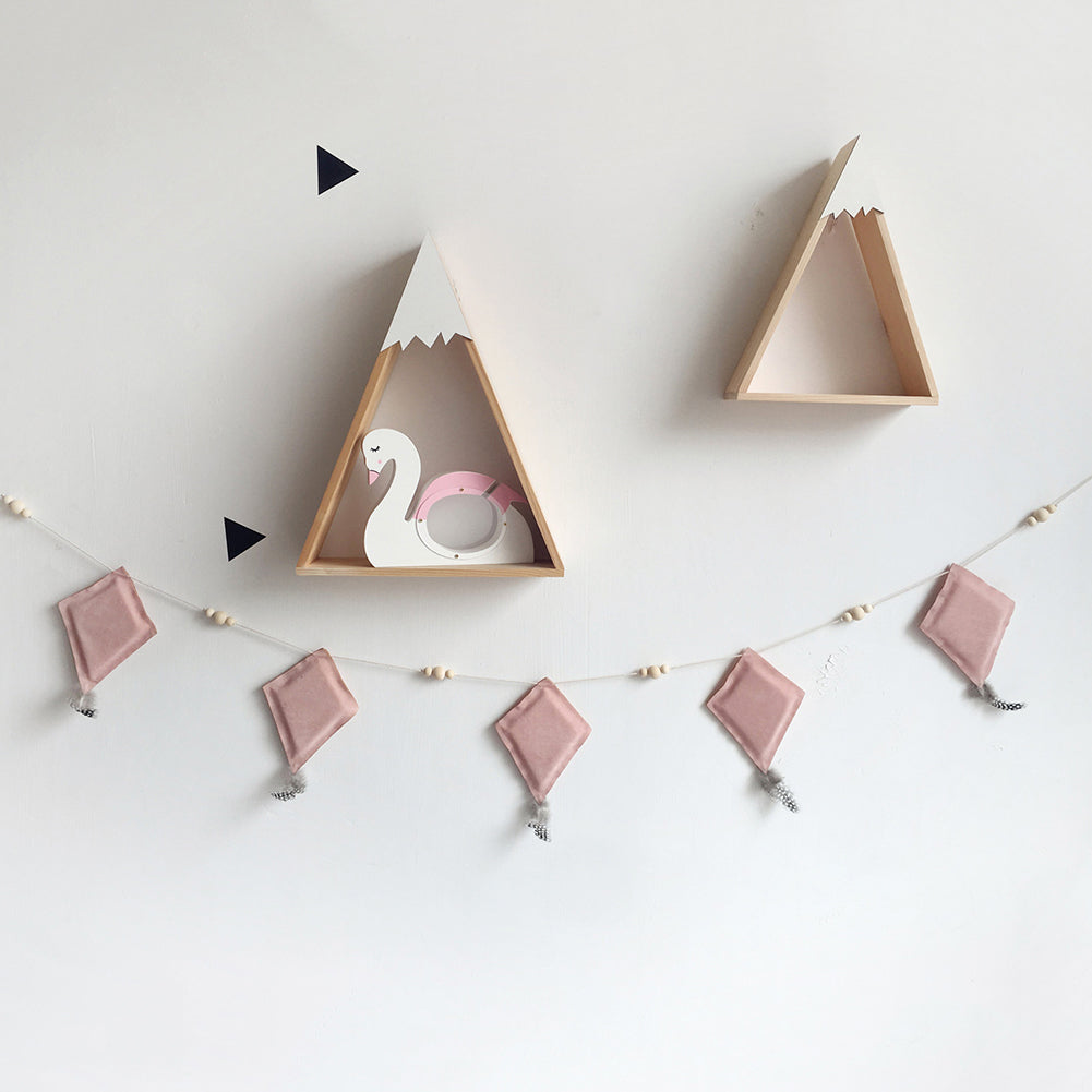 Rhombus Balloon Wall Hanging Bunting Banner Ornament Kids Room Party Decoration