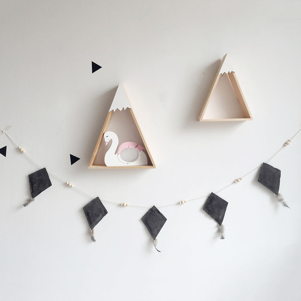 Rhombus Balloon Wall Hanging Bunting Banner Ornament Kids Room Party Decoration