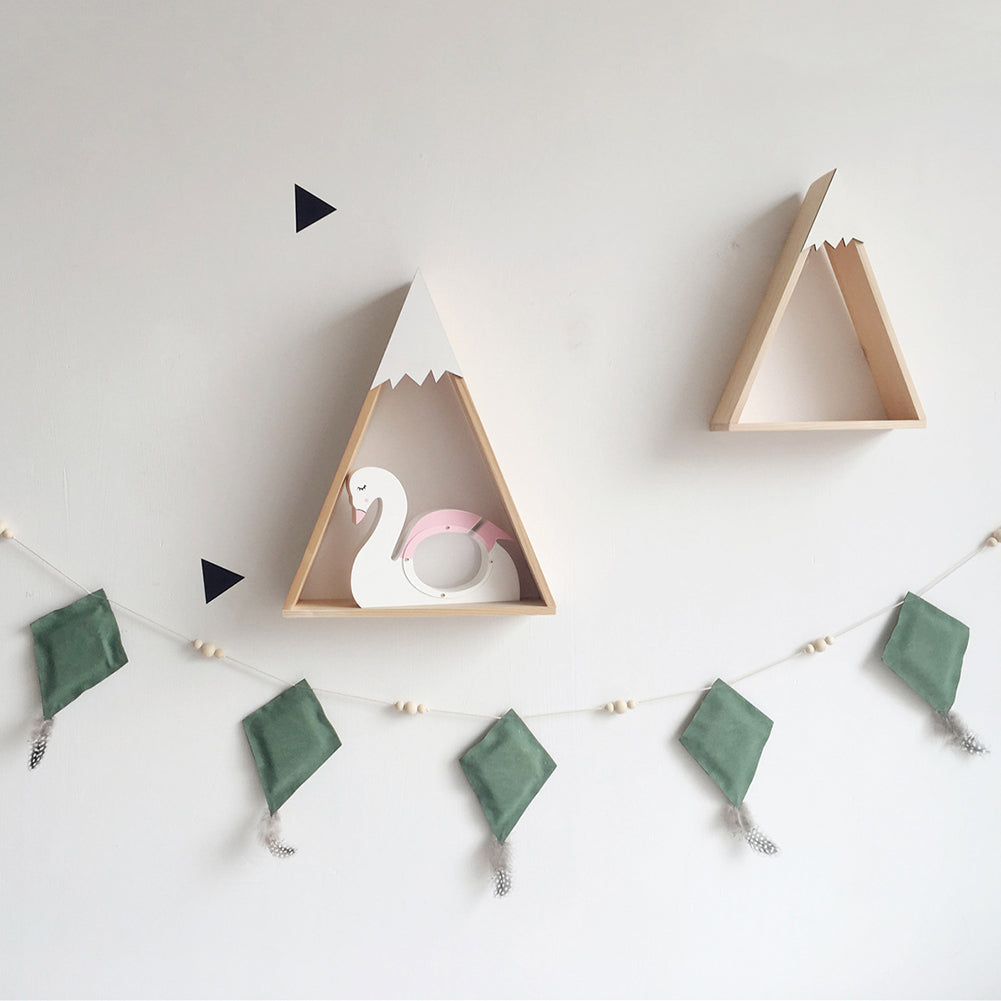Rhombus Balloon Wall Hanging Bunting Banner Ornament Kids Room Party Decoration