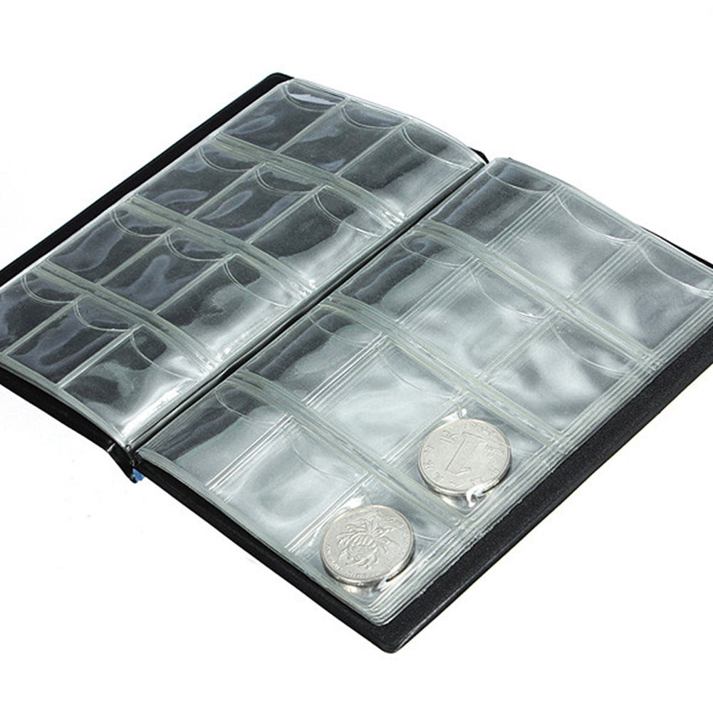 Coin Holder Collection Storage Collecting Money Penny 120 Pockets Album Book